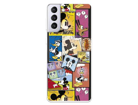 Funda para Samsung Galaxy S21 Plus Oficial de Disney Mickey Comic - Clásicos Disney