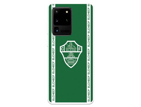 Funda para Samsung Galaxy S20 Ultra del Elche CF Escudo Fondo Verde - Licencia Oficial Elche CF