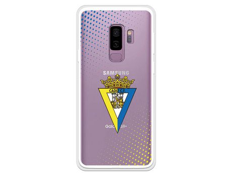 Funda para Samsung Galaxy S9 Plus del Cádiz Escudo Transparente - Licencia Oficial