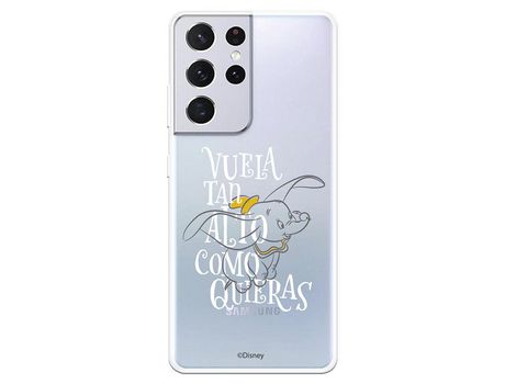 Funda para Samsung Galaxy S21 Ultra Oficial de Disney Dumbo Vuela tan Alto - Dumbo