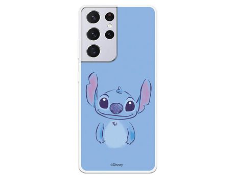 Funda para Samsung Galaxy S21 Ultra Oficial de Disney Stitch azul - Lilo & Stitch