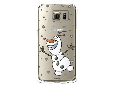 Funda para Samsung Galaxy S6 Oficial de Disney Olaf Transparente - Frozen