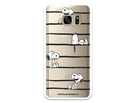 Funda para Samsung Galaxy S7 Oficial de Peanuts Snoopy rayas - Snoopy
