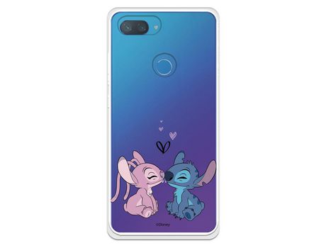 Funda para Xiaomi Mi 8 Lite Oficial de Disney Angel & Stitch Beso - Lilo & Stitch