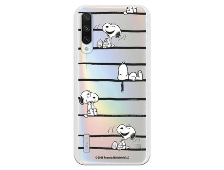 Funda para Xiaomi Mi A3 Oficial de Peanuts Snoopy rayas - Snoopy