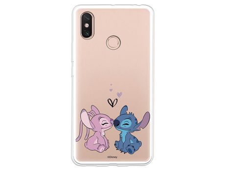 Funda para Xiaomi Mi Max 3 Oficial de Disney Angel & Stitch Beso - Lilo & Stitch