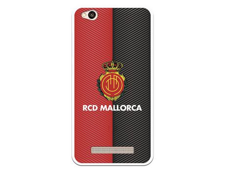 Funda para Xiaomi Redmi 4A del Mallorca RCD Mallorca Diagonales Transparente - Licencia Oficial RCD Mallorca