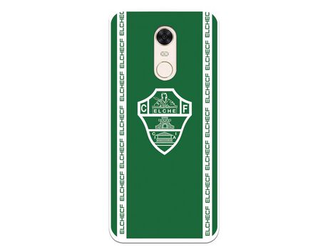 Funda para Xiaomi Redmi 5 Plus del Elche CF Escudo Fondo Verde - Licencia Oficial Elche CF