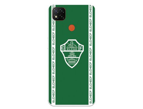 Funda para Xiaomi Redmi 9C del Elche CF Escudo Fondo Verde - Licencia Oficial Elche CF