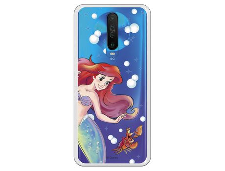 Funda para Xiaomi Redmi Note 10 Pro Oficial de Disney Ariel y Sebastián  Burbujas - La Sirenita