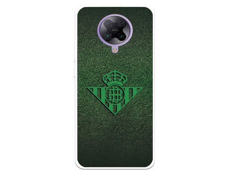 Funda para Xiaomi Redmi K30 Pro del Betis Escudo Verde Fondo trama - Licencia Oficial