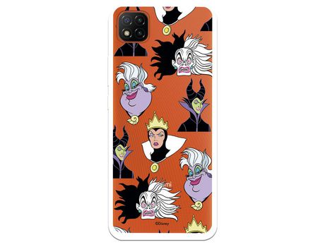 Funda para Xiaomi Redmi 9C Oficial de Disney Villanas Patrón