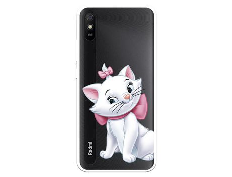 Funda para Xiaomi Redmi 9A Oficial de Disney Marie Silueta - Los Aristogatos
