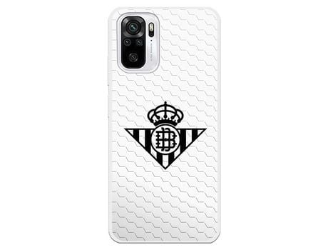 Funda para Xiaomi Redmi Note 10 del Betis Escudo Negro Fondo Red - Licencia Oficial
