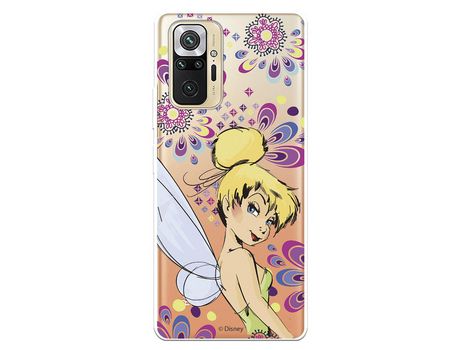 Funda para Xiaomi Redmi Note 10 Pro Oficial de Disney Campanilla Flores - Peter Pan