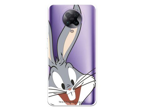 Funda para Xiaomi Redmi K30 Pro Oficial de Warner Bros Bugs Bunny Silueta Transparente - Looney Tunes