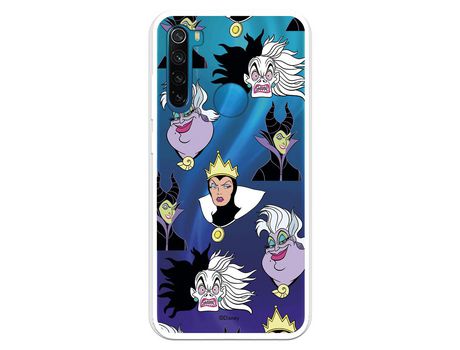 Funda para Xiaomi Redmi Note 8 Oficial de Disney Villanas Patrón