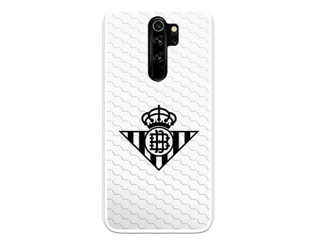 Funda para Xiaomi Redmi Note 8 Pro del Betis Escudo Negro Fondo Red - Licencia Oficial