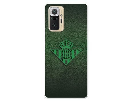 Funda para Xiaomi Redmi Note 10 Pro del Betis Escudo Verde Fondo trama - Licencia Oficial