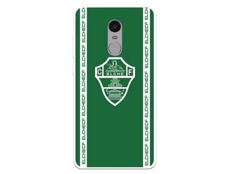 Funda para Xiaomi Redmi Note 4 del Elche CF Escudo Fondo Verde - Licencia Oficial Elche CF