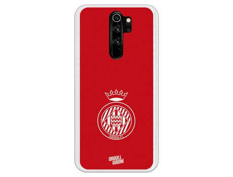 Funda para Xiaomi Redmi Note 8 Pro del Girona Escudo Equi roja - Licencia Oficial Girona FC