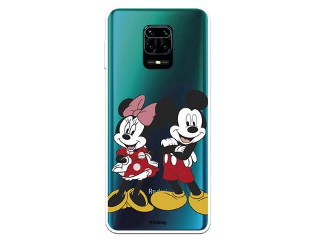 Funda para Xiaomi Redmi Note 9S Oficial de Disney Mickey y Minnie Posando - Clásicos Disney