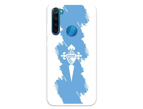 Funda para Xiaomi Redmi Note 8 del Celta Escudo Trazo azul - Licencia Oficial RC Celta