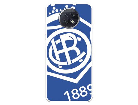 Funda para Xiaomi Redmi Note 9T del Recre Escudo Fondo azul - Licencia Oficial Real Club Recreativo de Huelva