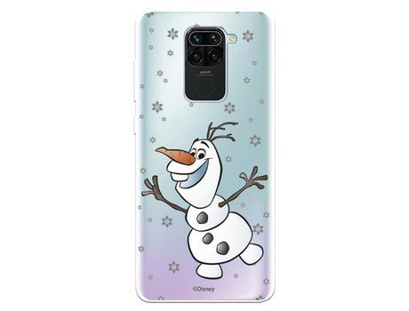 Funda para Xiaomi Redmi Note 9 Oficial de Disney Olaf Transparente - Frozen