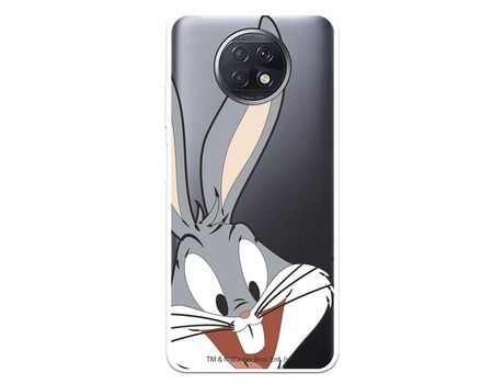 Funda para Xiaomi Redmi Note 9T Oficial de Warner Bros Bugs Bunny Silueta Transparente - Looney Tunes