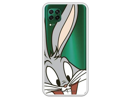 Funda para Huawei P40 Lite Oficial de Warner Bros Bugs Bunny Silueta Transparente - Looney Tunes