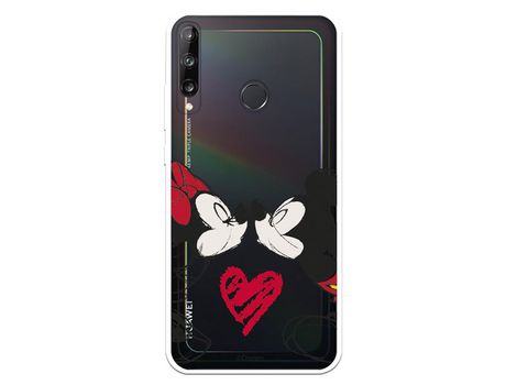Funda para Huawei P40 Lite E Oficial de Disney Mickey y Minnie Beso - Clásicos Disney