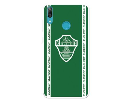 Funda para Huawei Y7 2019 del Elche CF Escudo Fondo Verde - Licencia Oficial Elche CF