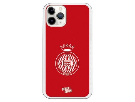 Funda para iPhone 11 Pro del Girona Escudo Equi roja - Licencia Oficial Girona FC