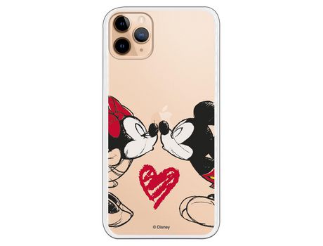 Funda para iPhone 11 Pro Max Oficial de Disney Mickey y Minnie Beso - Clásicos Disney