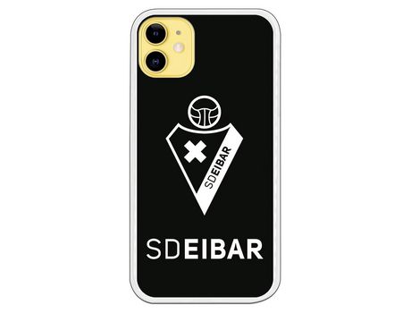 Funda para iPhone 11 del Eibar Escudo Fondo Negro - Licencia Oficial SD Eibar