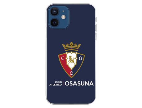 Funda para iPhone 12 Mini del Osasuna Escudo Fondo azul - Licencia Oficial CA Osasuna