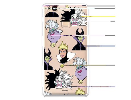 Funda para Huawei P9 Lite Oficial de Disney Villanas Patrón
