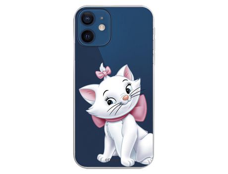 Funda para iPhone 12 Mini Oficial de Disney Marie Silueta - Los Aristogatos