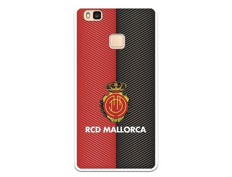 Funda para Huawei P9 Lite del Mallorca RCD Mallorca Diagonales Transparente - Licencia Oficial RCD Mallorca