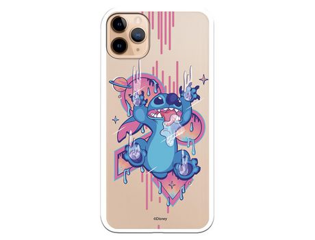 Funda para iPhone 11 Pro Max Oficial de Disney Stitch Graffiti - Lilo & Stitch