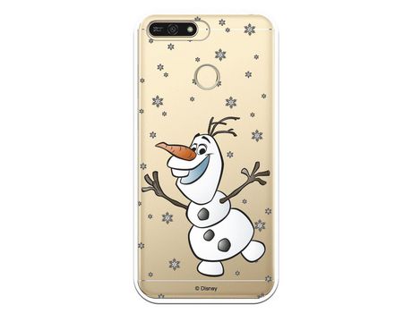 Funda para Huawei Y6 2018 Oficial de Disney Olaf Transparente - Frozen