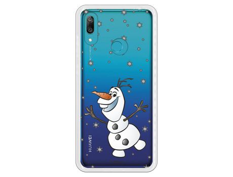 Funda para Huawei Y7 2019 Oficial de Disney Olaf Transparente - Frozen