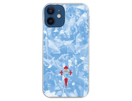 Funda para iPhone 12 Mini del Celta Escudo Fondo Hinchada - Licencia Oficial RC Celta