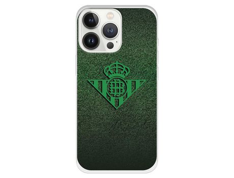 Funda para iPhone 13 Pro del Betis Escudo Verde Fondo trama - Licencia Oficial
