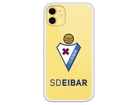 Funda para iPhone 11 del Eibar Escudo Transparente - Licencia Oficial SD Eibar