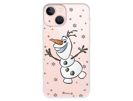 Funda para iPhone 13 Mini Oficial de Disney Olaf Transparente - Frozen