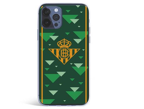 Funda para iPhone 12 Pro Max del Betis Escudo Amarillo Fondo Verde - Licencia Oficial