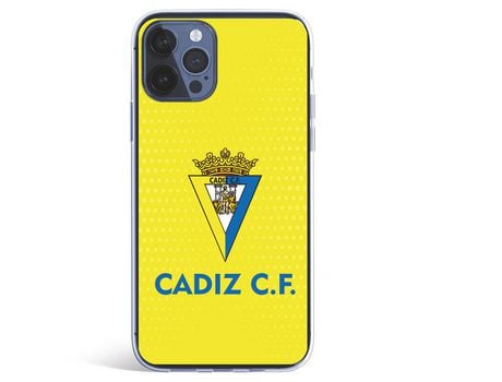 Funda para iPhone 12 Pro Max del Cádiz Fondo Amarillo - Licencia Oficial