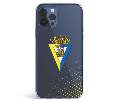 Funda para iPhone 12 Pro del Cádiz Escudo Transparente - Licencia Oficial